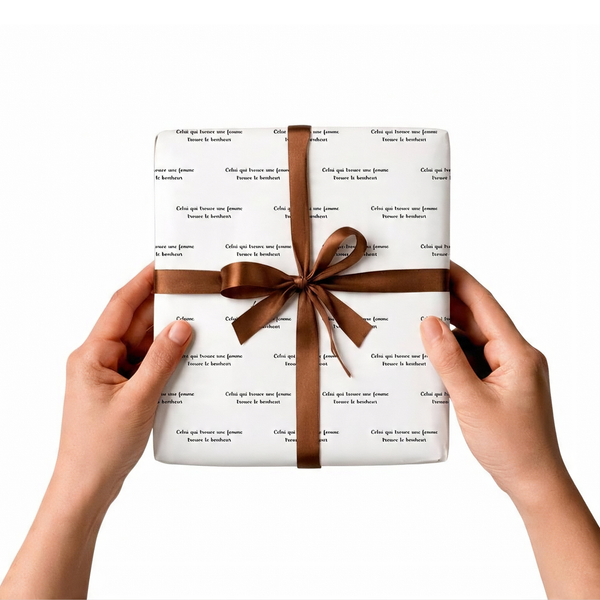 Papier cadeau à versets — Collection Foyer