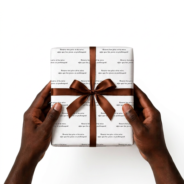 Papier cadeau à versets — Collection Racines