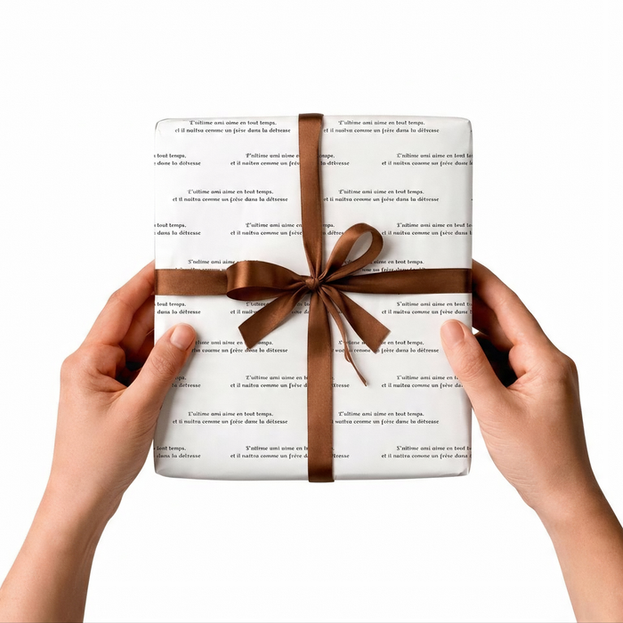 Papier cadeau à versets — Collection Amitié