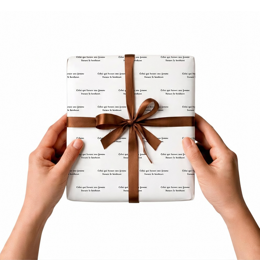 Papier cadeau à versets — Collection Foyer